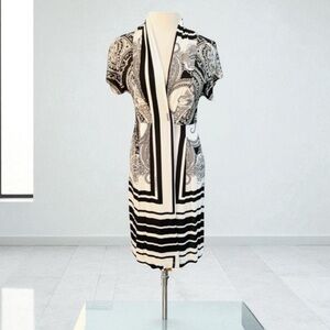 ROBERTO CAVALLI Geometric Signature Dress Size 8